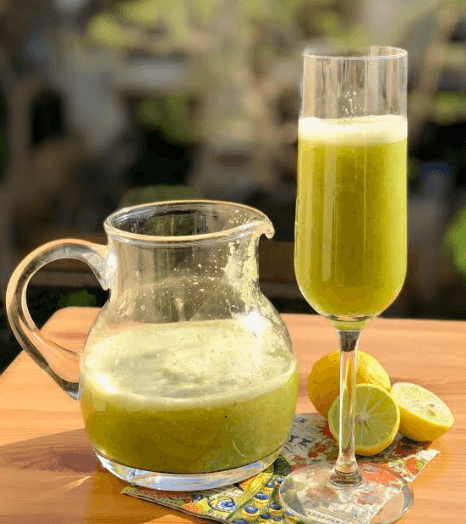 Sara´s Organic Food recipes, cucumber-ginger-lime-juice