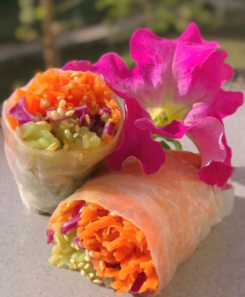 Sara´s Organic Food recipes, fresh-vietnamese-spring-rolls