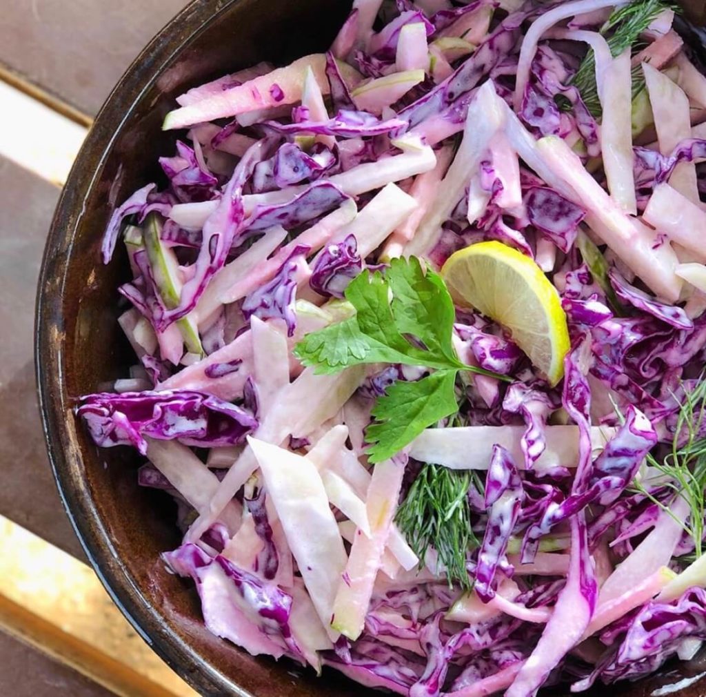 Sara´s Organic Food recipes, kohlrabi-slaw